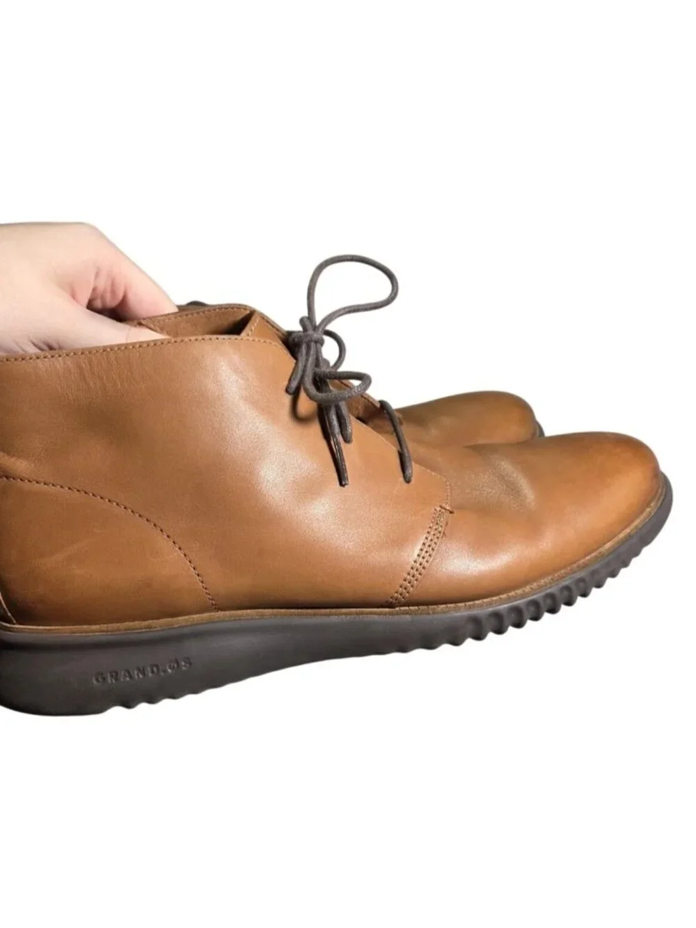Cole Haan Mens 2.ZeroGrand Chukka Boot British Tan Leather Java Sole 13M C26944